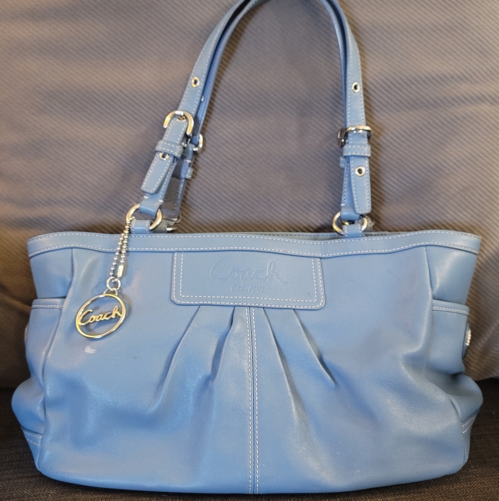 Coach Blue Tote Purse